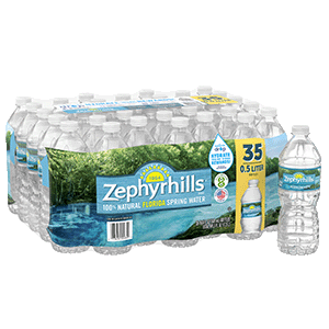 Zephyrhills Spring water product details 500mL 35 pack